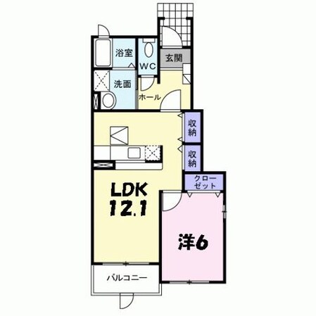 ベル　ファミーユI　３番館の物件間取画像